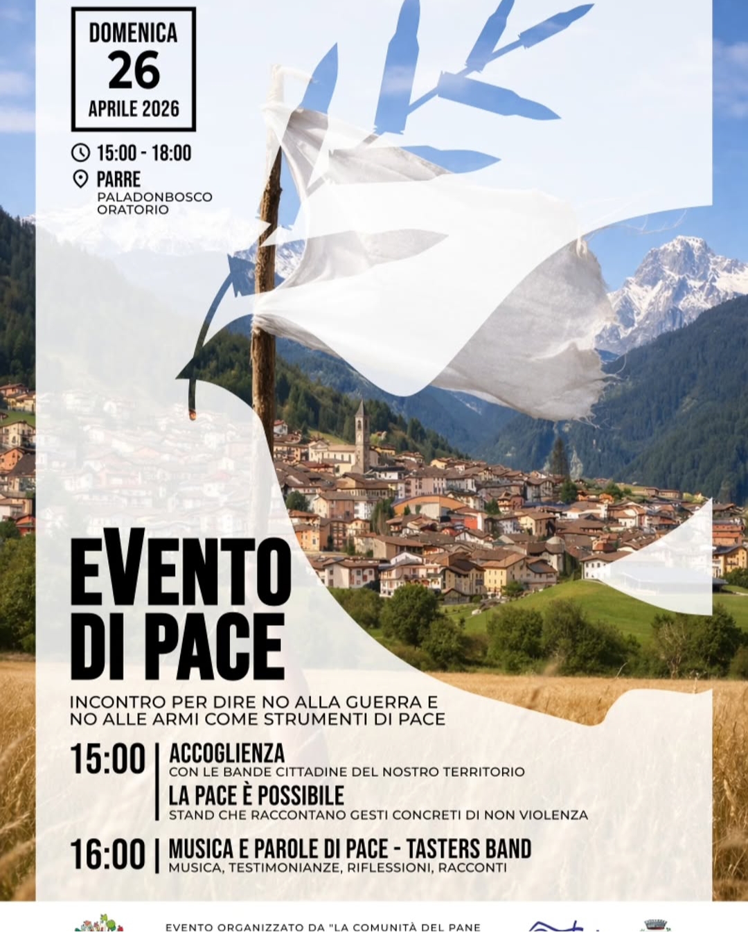 Evento di Pace– Incontro per dire no alla guerra e costruire la pace