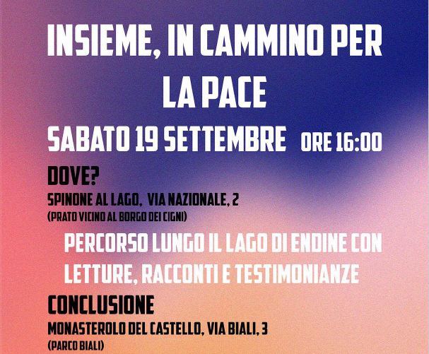 Camminata per la Pace 2026 in Val Cavallina